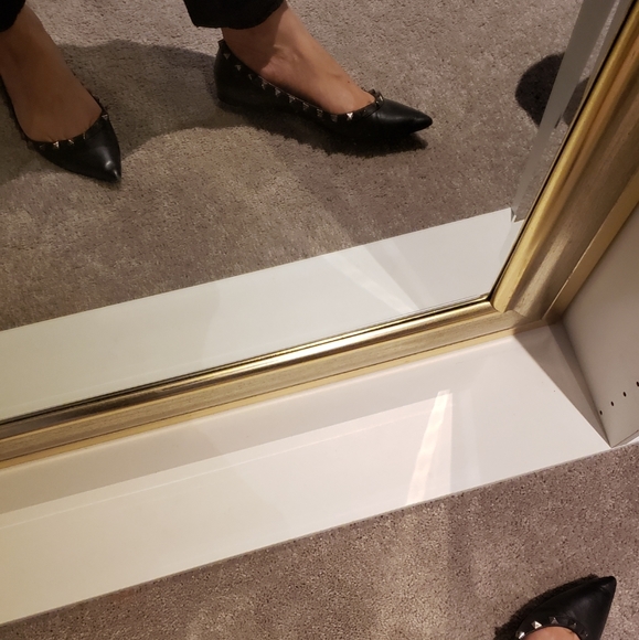 100% Authentic Valentino Rockstud Flat Noir 37.5 - Picture 11 of 12
